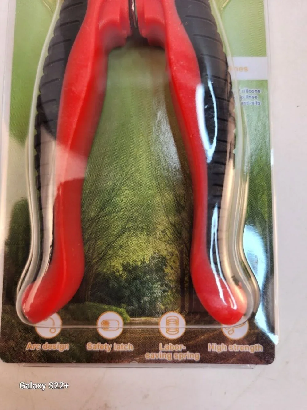 Garden Pruning Shears 7in Stainless Steel Scissors Houseplants Flowers Red Black